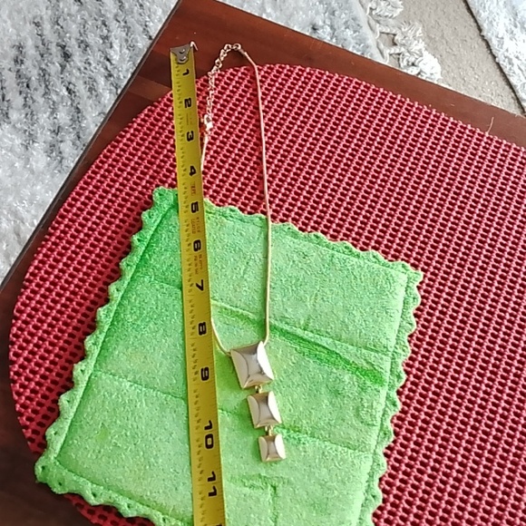 Elegant Enamel Plated Gold Necklace - Picture 7 of 11